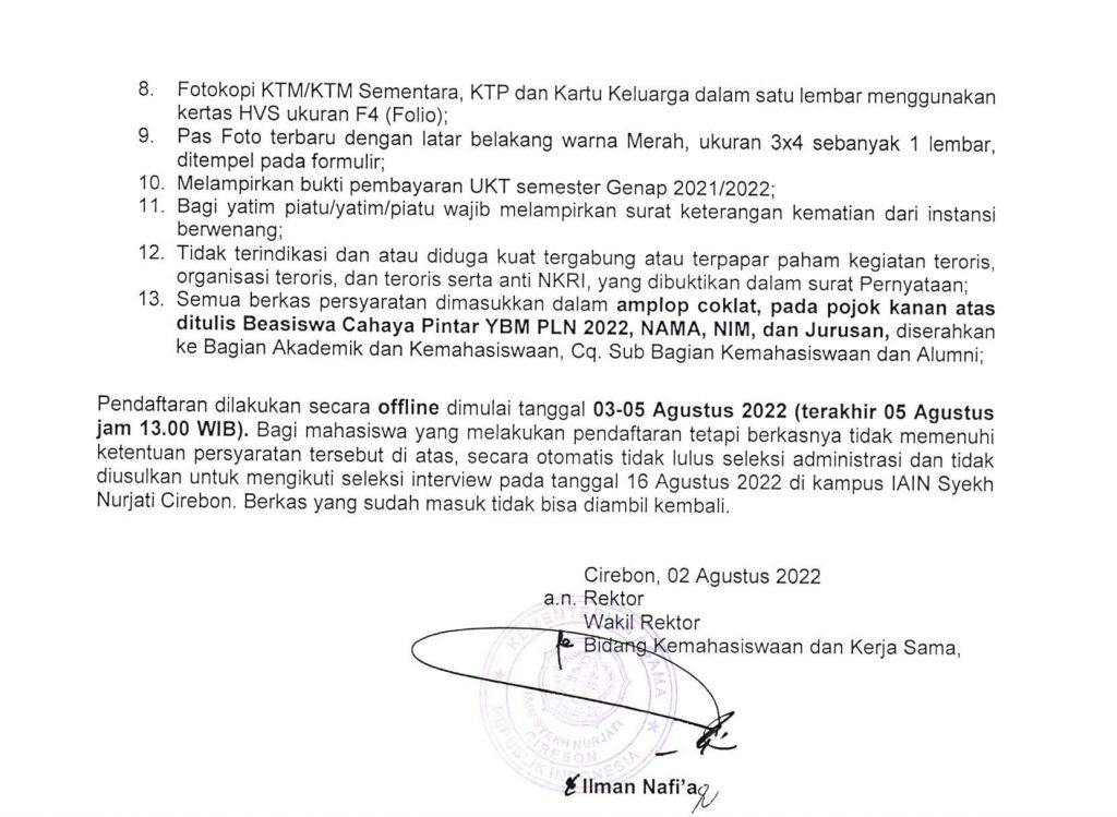 Pendaftaran Beasiswa Cahaya Pintar Tahun 2022