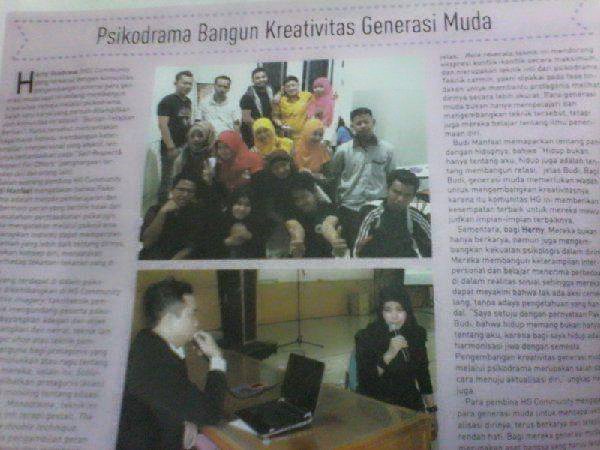 HG Community Bangun Kreativitas Generasi Muda melalui Psikodrama