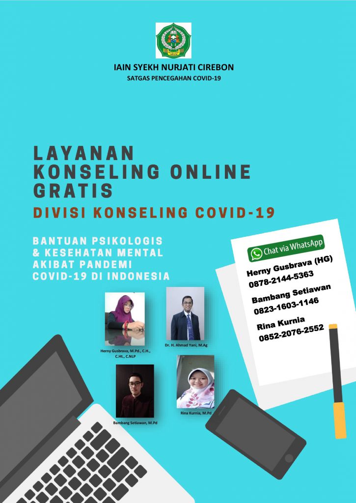Layanan Konseling Online Satgas Pencegahan Covid-19