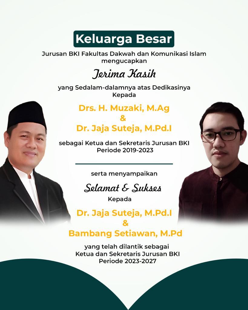 Selamat dan Sukses untuk Kajur dan Sekjur BKI Periode 2023-2027