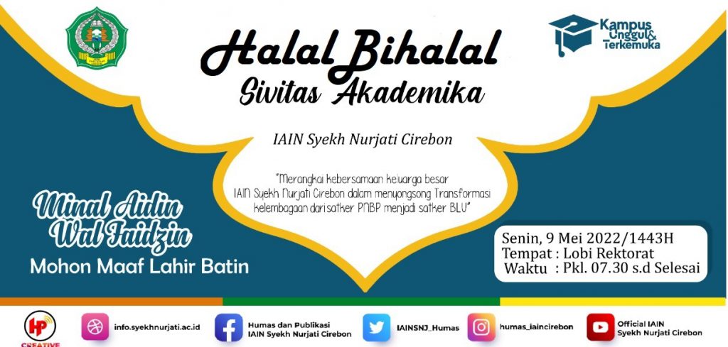 Halal Bihalal Sivitas Akademika IAIN Syekh Nurjati Cirebon Tahun 1443 H